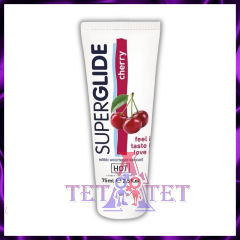 Лубрикант Superglide Cherry — съедобный, на водной основе, 75 мл
